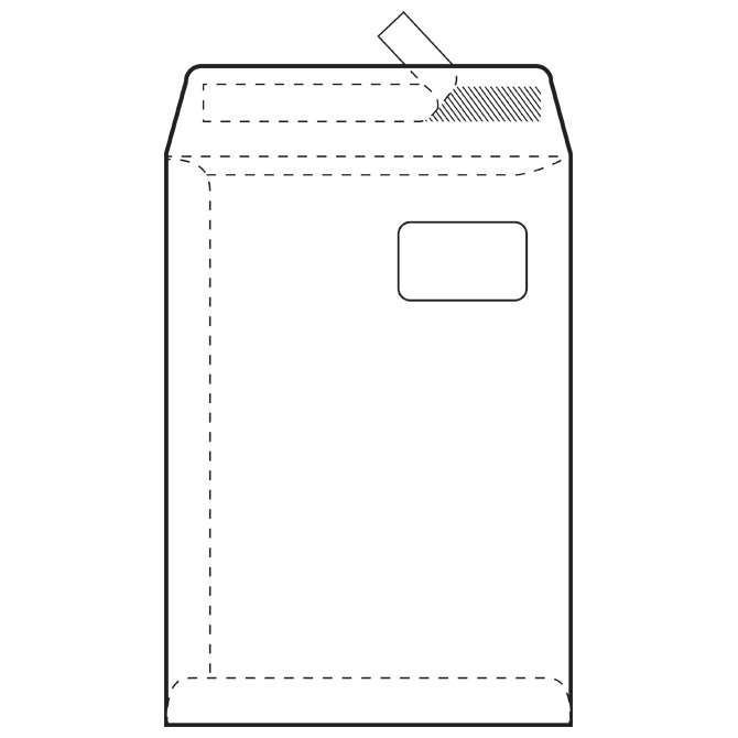 Kuverte - vrećice C4-PD BB strip 90g pk250 Fornax Cijena