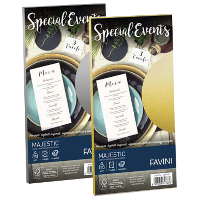 Kuverte Special Events 11x22cm 120g pk10 Favini srebrne Cijena