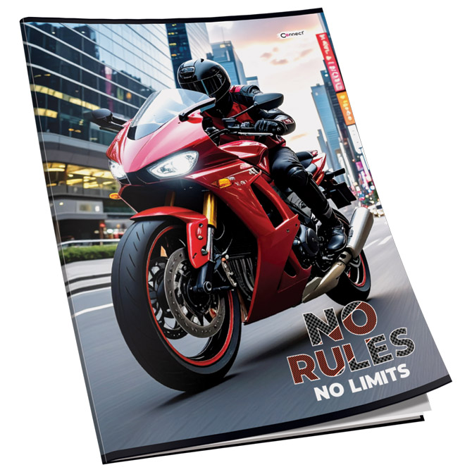 Teka meki uvez A4 čista 40+2L 80g mat+lak Connect sortirani motivi Cijena