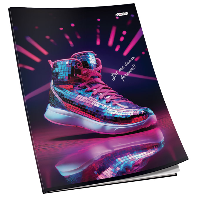 Teka meki uvez A4 čista 40+2L 80g glitter Connect sortirani motivi Cijena