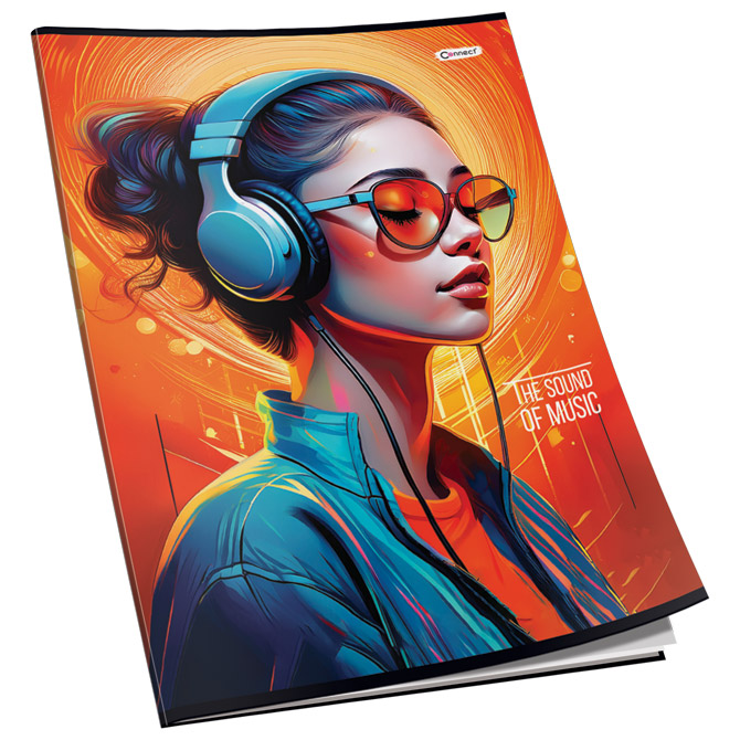 Teka meki uvez A4 čista 40+2L 80g glitter Connect sortirani motivi Cijena