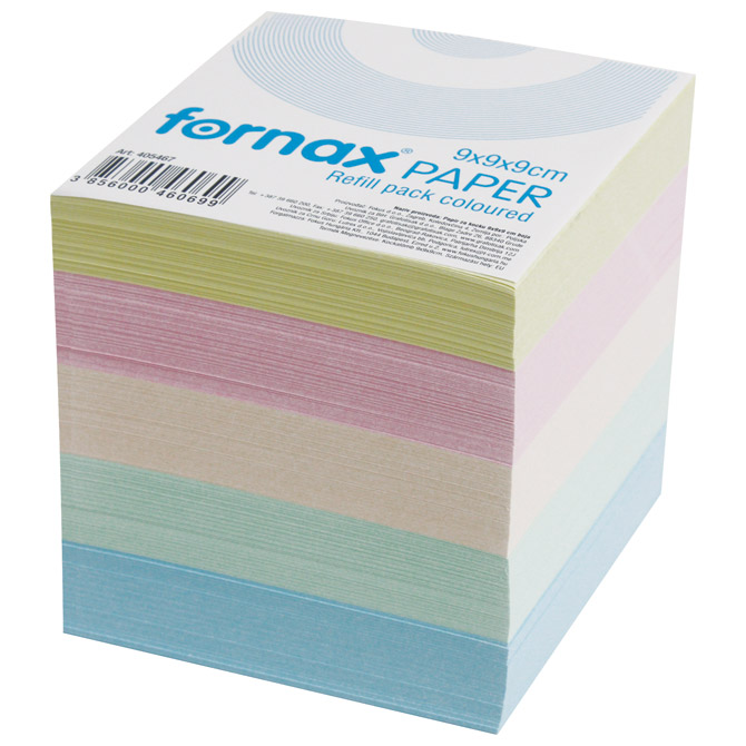 Papir za kocku 9x9x9cm Fornax pastelne boje Cijena