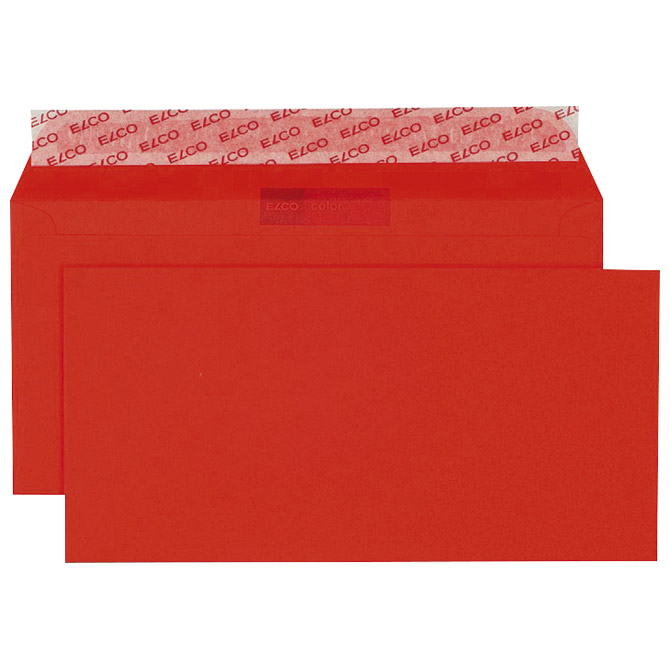 Kuverte u boji 11x23cm strip pk25 Elco crvene Cijena