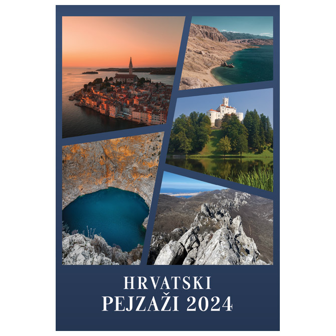 Kalendar “Hrvatski pejzaži 2024” 13L, spirala Cijena