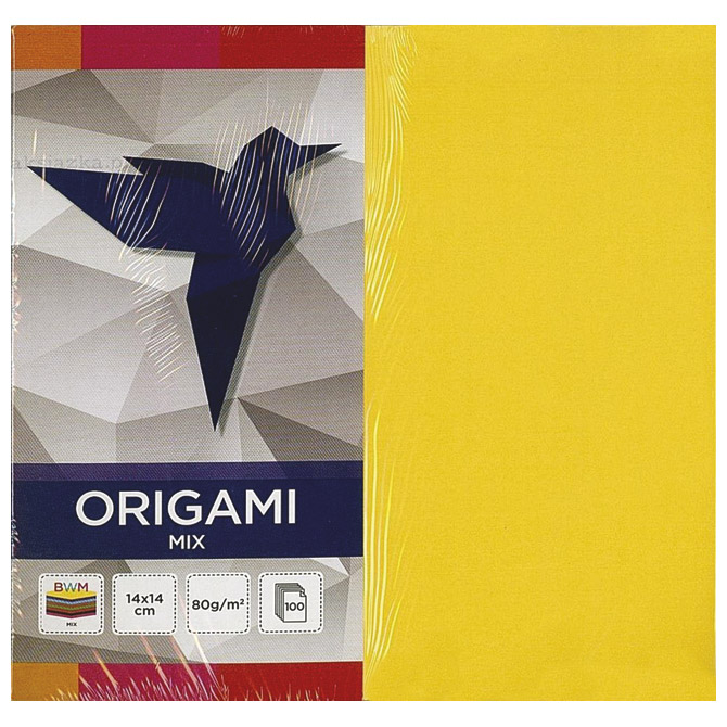 Papir Origami 14x14cm 80g pk100 mix Interdruk Cijena