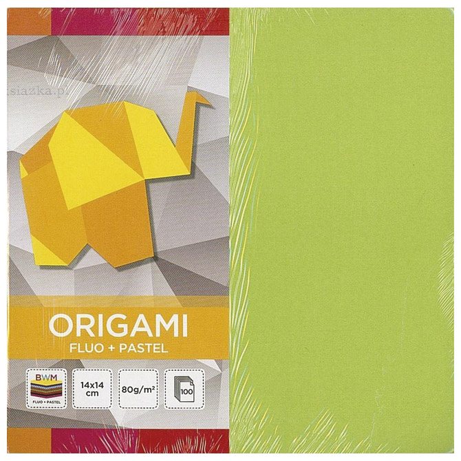 Papir Origami 14x14cm 80g pk100 fluo+pastel Interdruk Cijena