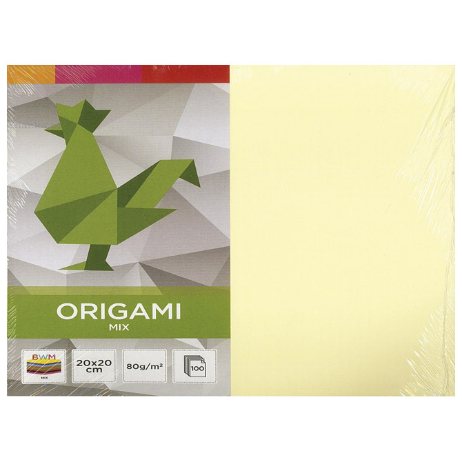Papir Origami 20x20cm 80g pk100 mix Interdruk Cijena