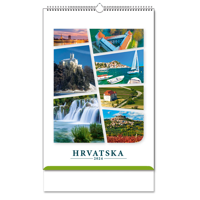 Kalendar “Hrvatska 2023” 13 listova, spirala Cijena