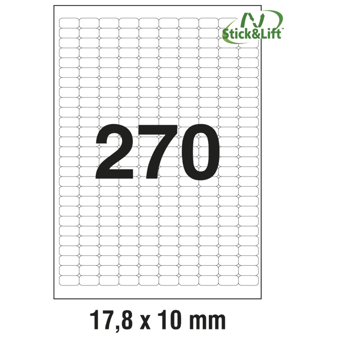Etikete ILK  17,8x10mm odljepljive pk25L Zweckform L4730REV-25 Cijena