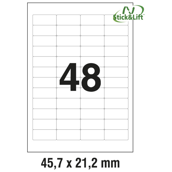 Etikete ILK  45,7x21,2mm odljepljive pk25L Zweckform L4736REV-25 Cijena