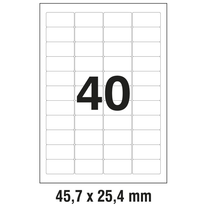 Etikete LK  45,7x25,4mm polyester pk25L Zweckform L4770-25 prozirne Cijena