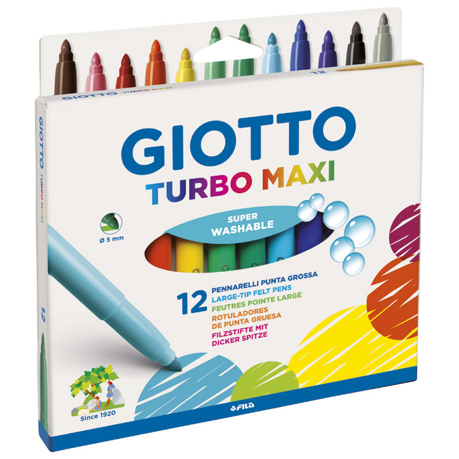 Flomaster školski  12boja Giotto Maxi Fila 0762 blister Cijena