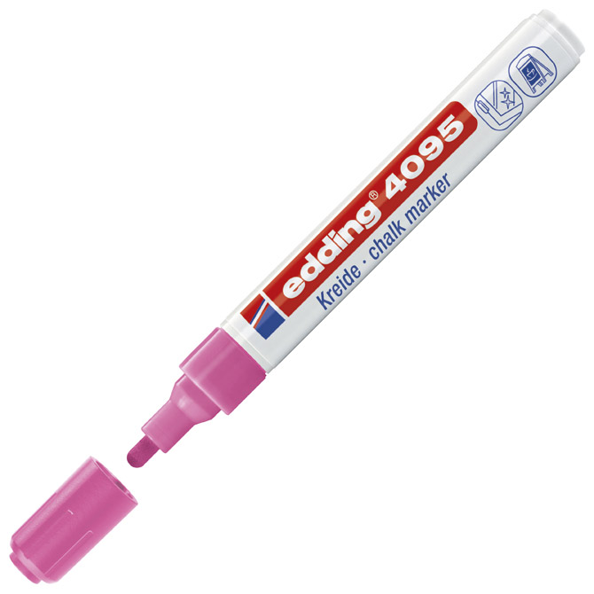 Marker-kreda za staklo 2-3mm Edding 4095 neon rozi Cijena