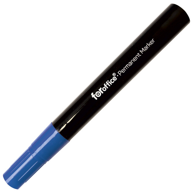 Marker permanentni 1,5-3mm okrugli vrh pk12 FORoffice plavi Cijena