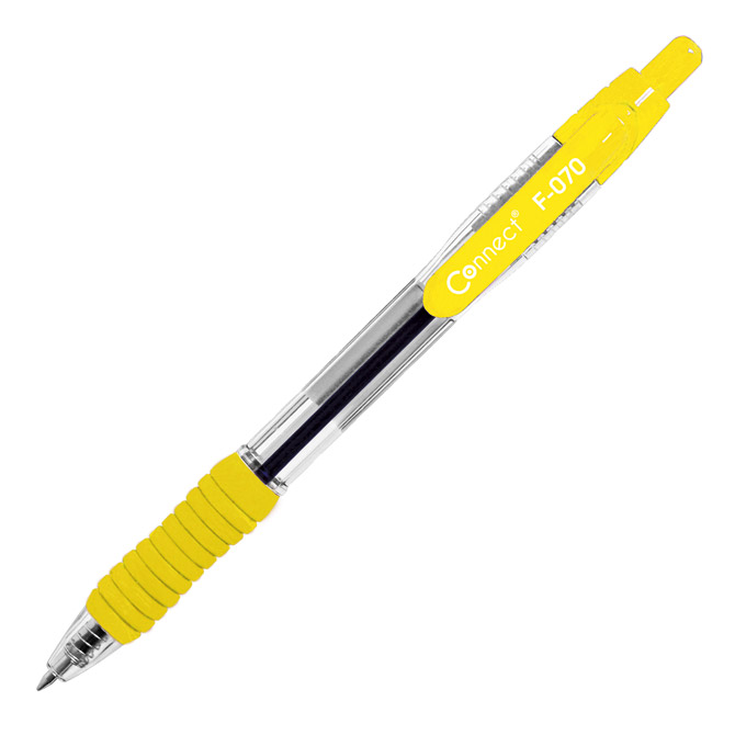 Olovka kemijska grip F-070  uložak plavi Connect žuta Cijena