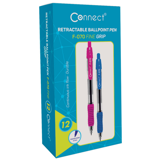 Olovka kemijska grip F-070  uložak plavi Connect roza Cijena