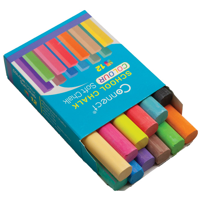 Kreda školska četvrtasta soft 12boja Connect Cijena