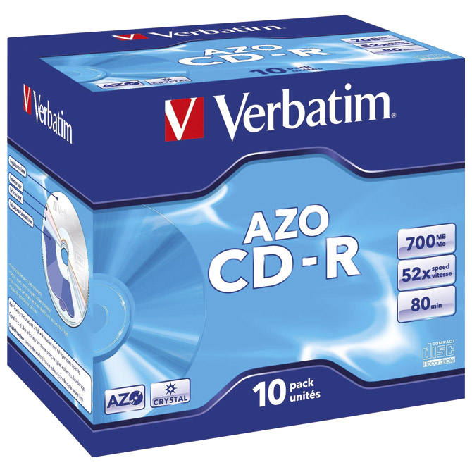 CD-R 700/80 52x JC AZO Crystal Verbatim 43327!! Cijena