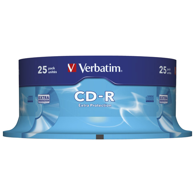CD-R 700/80 52x spindl Extra protection pk25 Verbatim 43432 Cijena