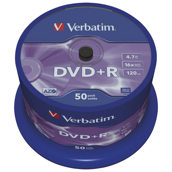 DVD+R 4,7/120 16x spindl Mat Silver pk50 Verbatim 43550 Cijena
