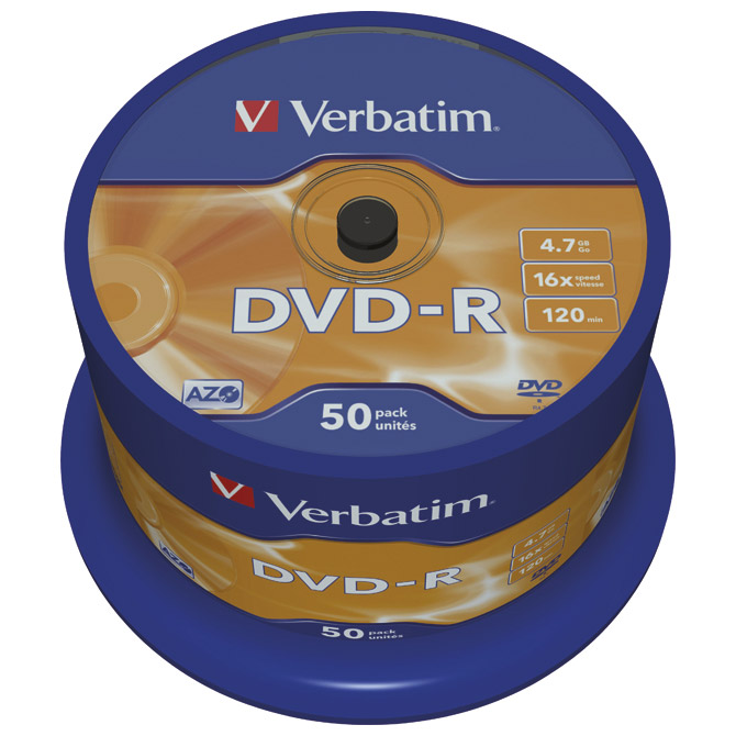 DVD-R 4,7/120 16x spindl Mat Silver pk50 Verbatim 43548 Cijena