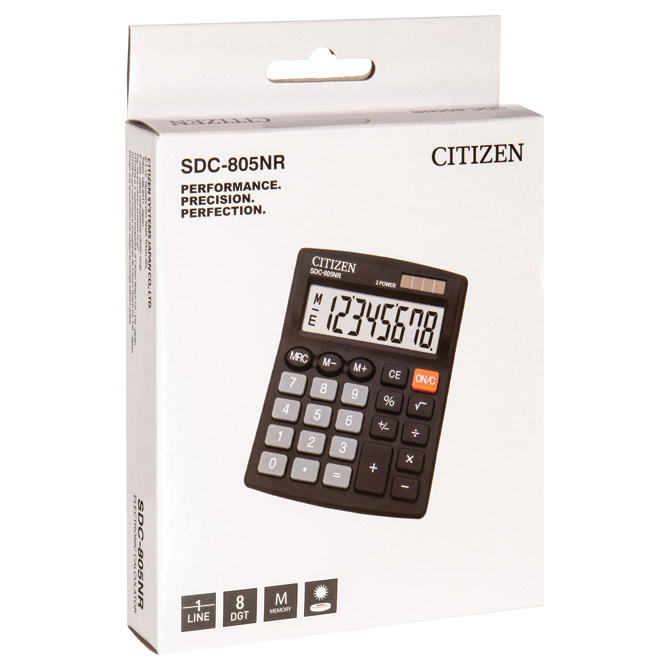 Kalkulator komercijalni  8mjesta Citizen SDC-805NR crni blister Cijena