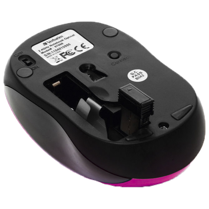 Miš usb 3tipke optički bežični Verbatim 49043 rozi blister Cijena