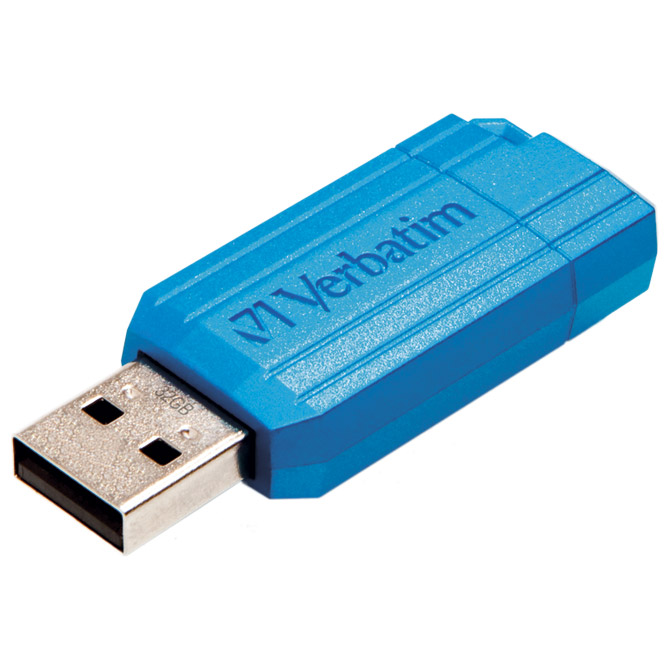 Memorija USB 32GB 2.0 PinStripe Verbatim 49057 plava blister Cijena