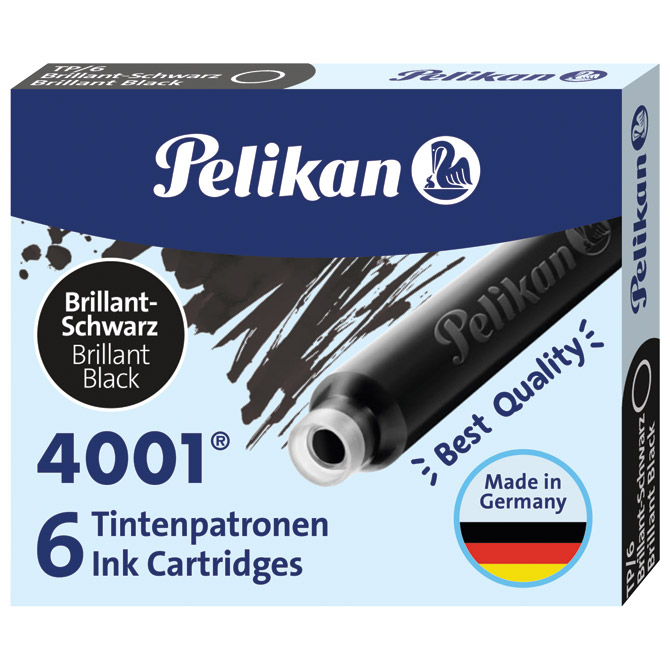 Tinta za nalivpero patrone pk6 4001 Pelikan 301218 crna Cijena
