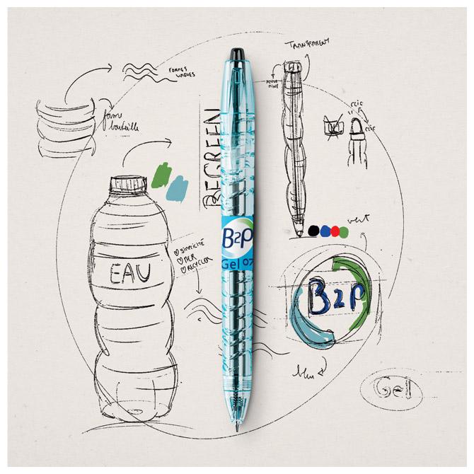Roler gel 0,5mm Bottle to pen Begreen Pilot BL-B2P-5-BG-FF-B crni Cijena