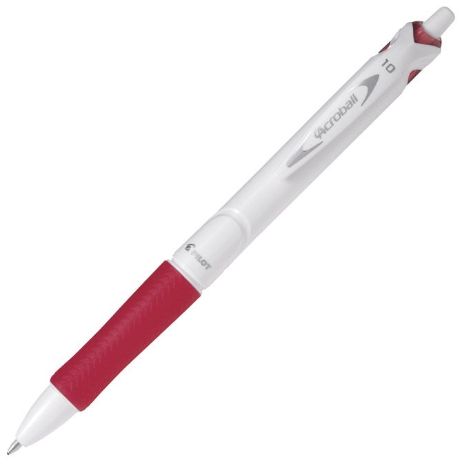 Olovka kemijska Acroball Pure White Begreen Pilot BAB-15M-BG-R crvena Cijena