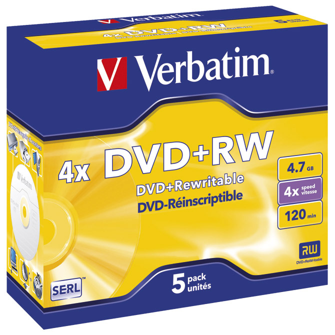 DVD+RW 4,7/120 4x JC Mat Silver Verbatim 43229!! Cijena