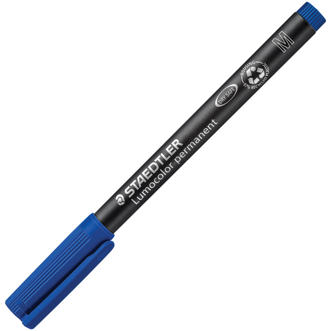Marker permanentni 1mm reciklirani Lumocolor Staedtler 317-3 plavi Cijena