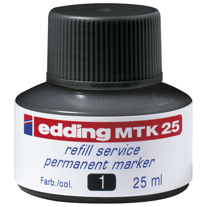 Tinta za marker permanentni   25ml Edding MTK25 crna Cijena