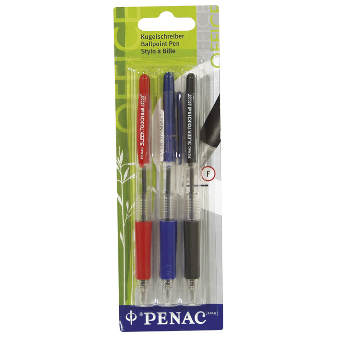 Olovka kemijska grip pk3 Sleek Touch Penac BA1301-BC3 sortirano blister!! Cijena