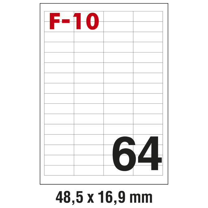Etikete ILK  48,5x16,9mm pk100L Fornax F-10 Cijena