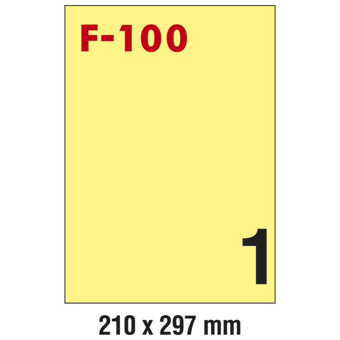 Etikete ILK 210x297mm pk100L Fornax F-100 žute Cijena