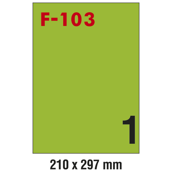 Etikete ILK 210x297mm pk100L Fornax F-103 zelene Cijena