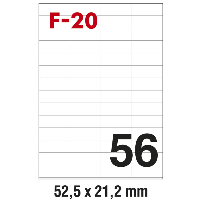 Etikete ILK  52,5x21,2mm pk100L Fornax F-20 Cijena