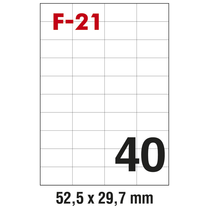 Etikete ILK  52,5x29,7mm pk100L Fornax F-21 Cijena