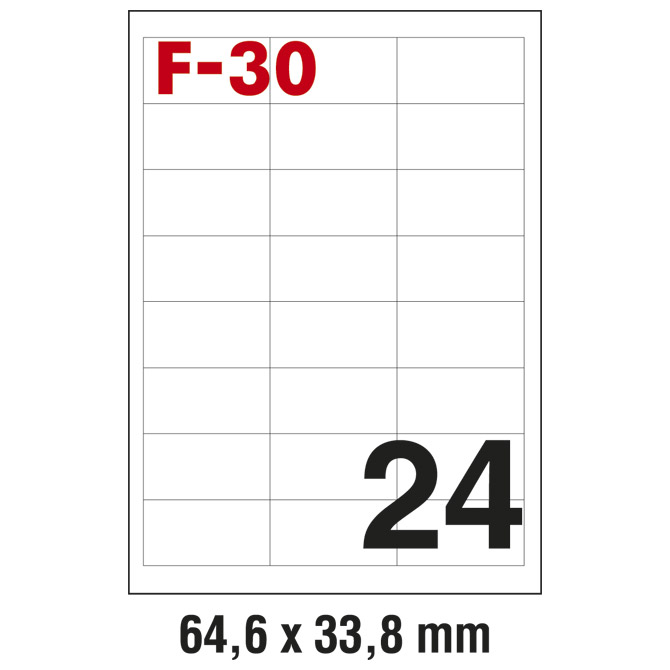 Etikete ILK  64,6x33,8mm pk100L Fornax F-30 Cijena
