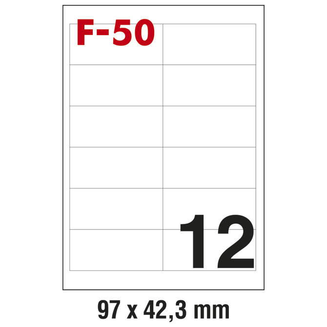 Etikete ILK  97x42,3mm pk100L Fornax F-50 Cijena