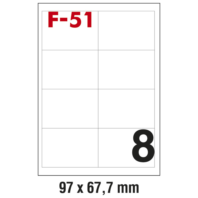 Etikete ILK  97x67,7mm pk100L Fornax F-51 Cijena
