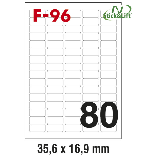 Etikete ILK  35,6x16,9mm odljepljive pk100L Fornax F-96 Cijena