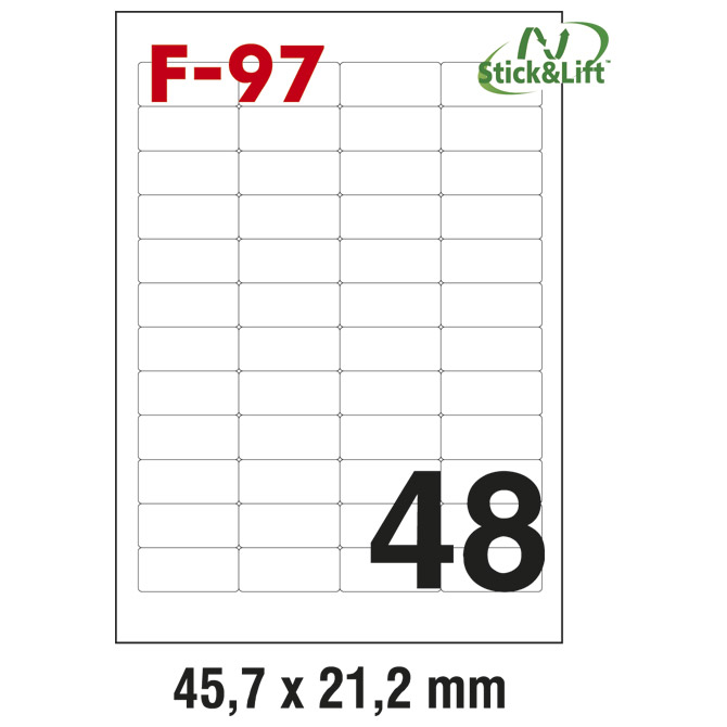 Etikete ILK  45,7x21,2mm odljepljive pk100L Fornax F-97 Cijena