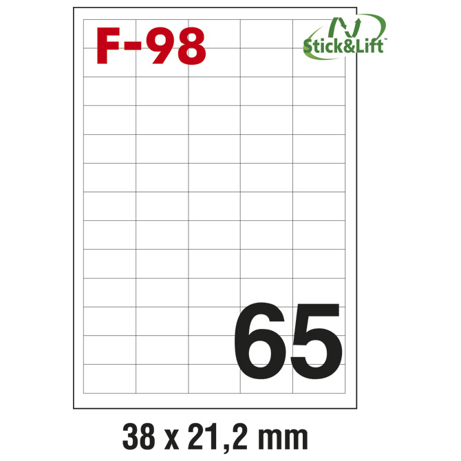 Etikete ILK  38x21,2mm odljepljive pk100L Fornax F-98 Cijena