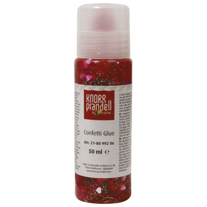 Ljepilo glitter konfeti 50ml Srca Knorr Prandell 21-8099206 crveno Cijena