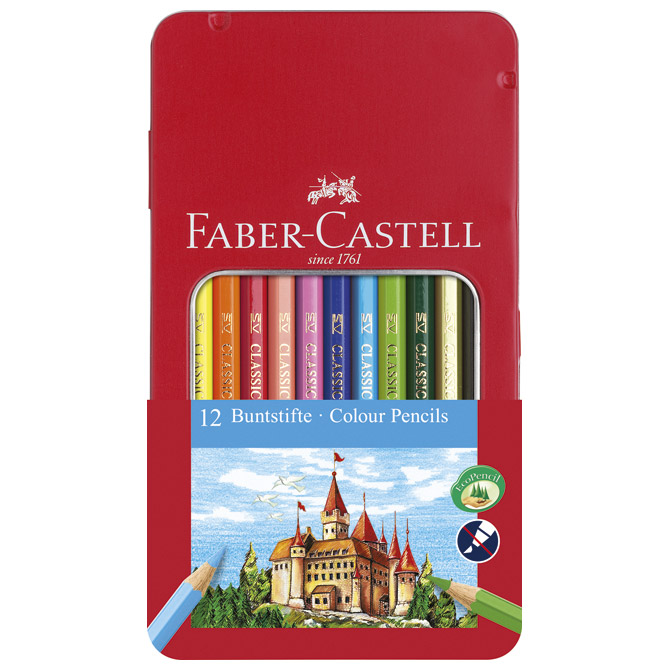 Boje drvene  12boja metalna kutija Faber-Castell 115801 Cijena