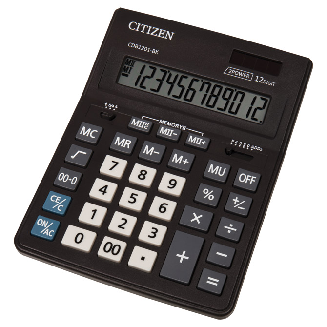 Kalkulator komercijalni 12mjesta Citizen CDB-1201 BK crni Cijena