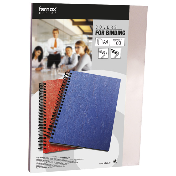 Korice za spiralni uvez 180my pvc A3 pk100 Fornax prozirne Cijena